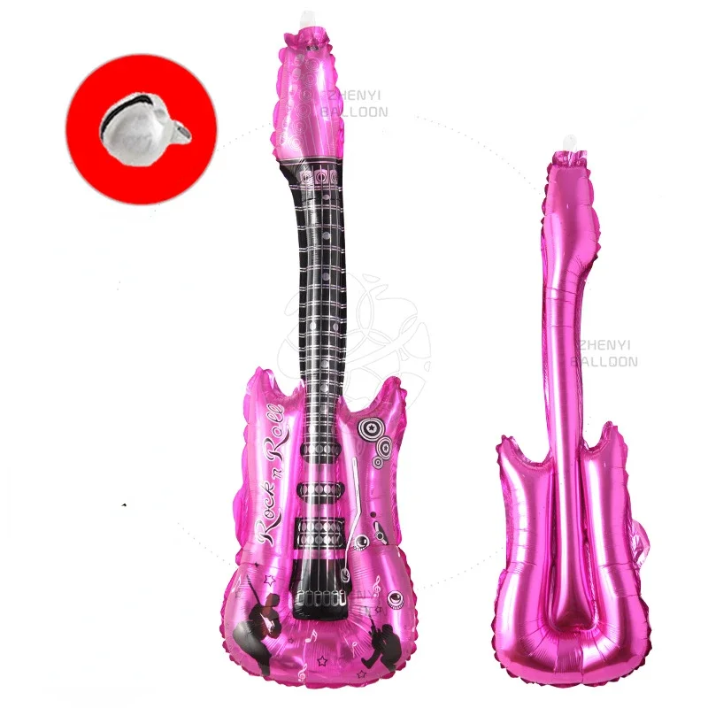 Cartoon Guitar Balloons Inflatable Party Supplies