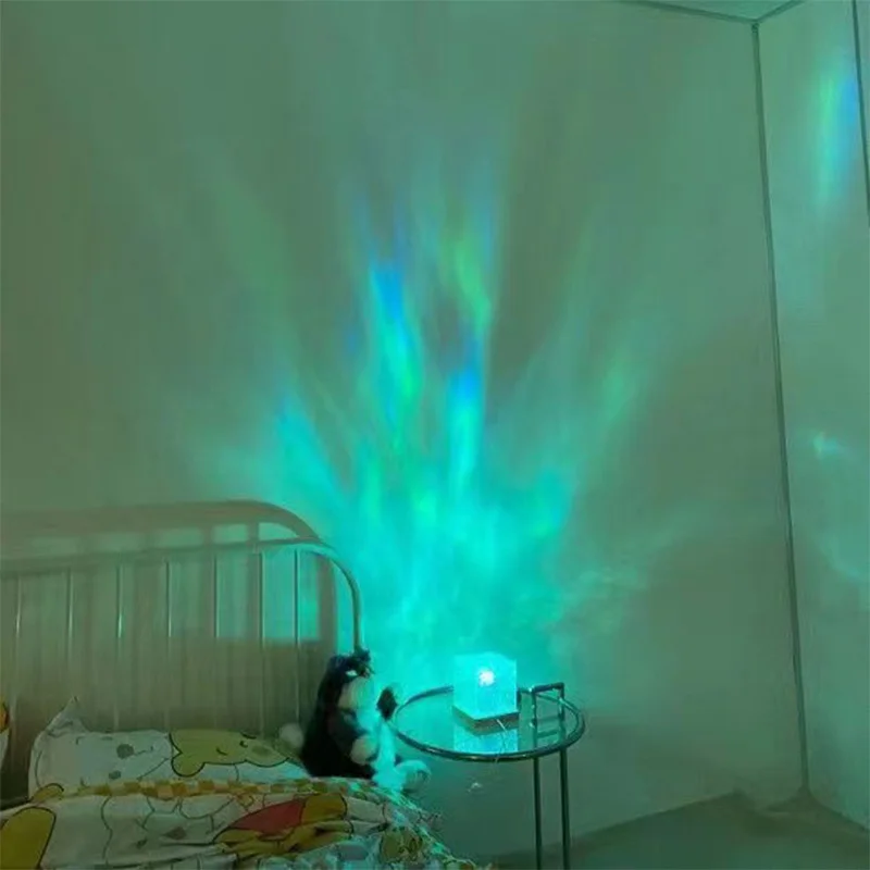 16 Colors Ocean Wave Projector Light Midnight Aura Aurora Glow Lamp Home Office Bar Restaurant Underwater Projector Night Light