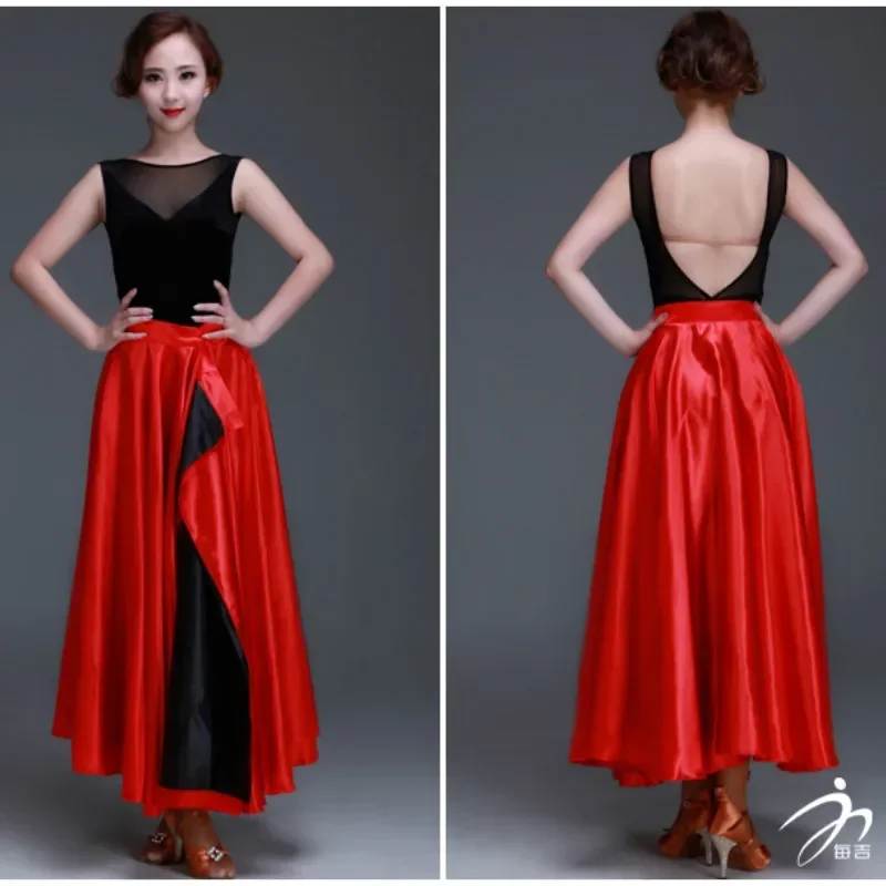 

Lady Latin Dance Skirt Female New Pasodoble Dance Skirt Cape Performance Competition Wear Female Dancing Wear B-6824