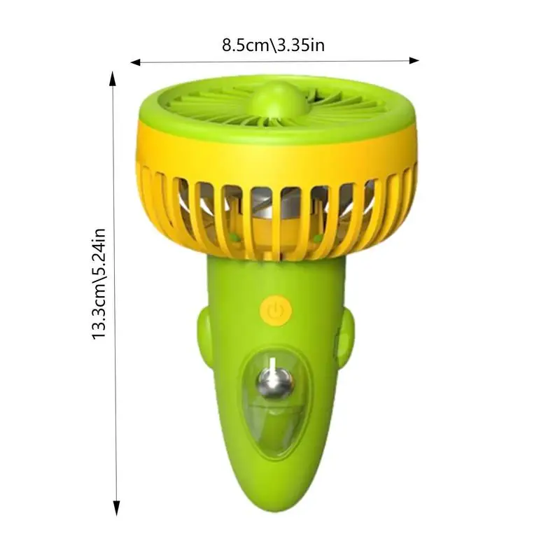Mini ventilador recarregável pequeno portátil, USB Powered, mãos-livres, quieto ventilador de bolso, 3 velocidades, projeto piloto, desenhos