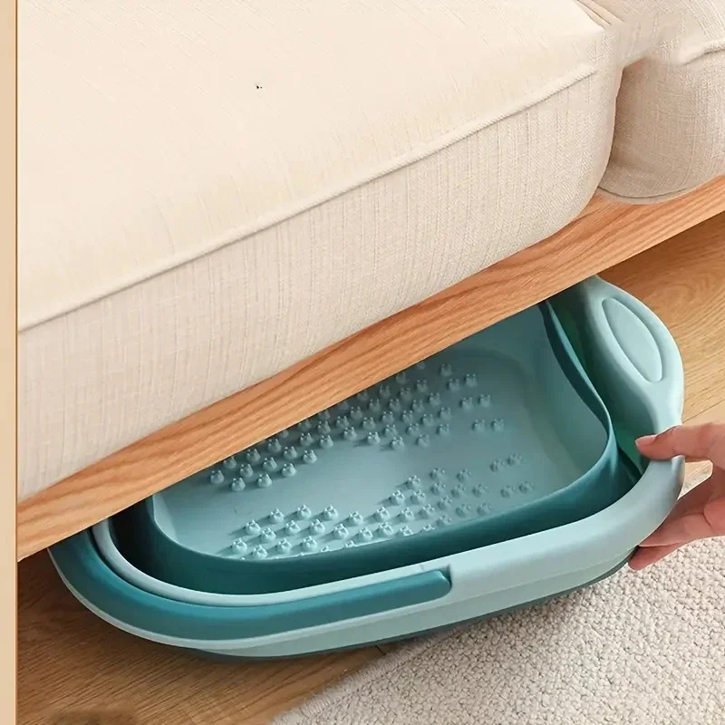 Foldable Home Foot Bath Bucket Massage Foot Wash Leisure Health Bucket Children Bath Basin Portable Soak Tub
