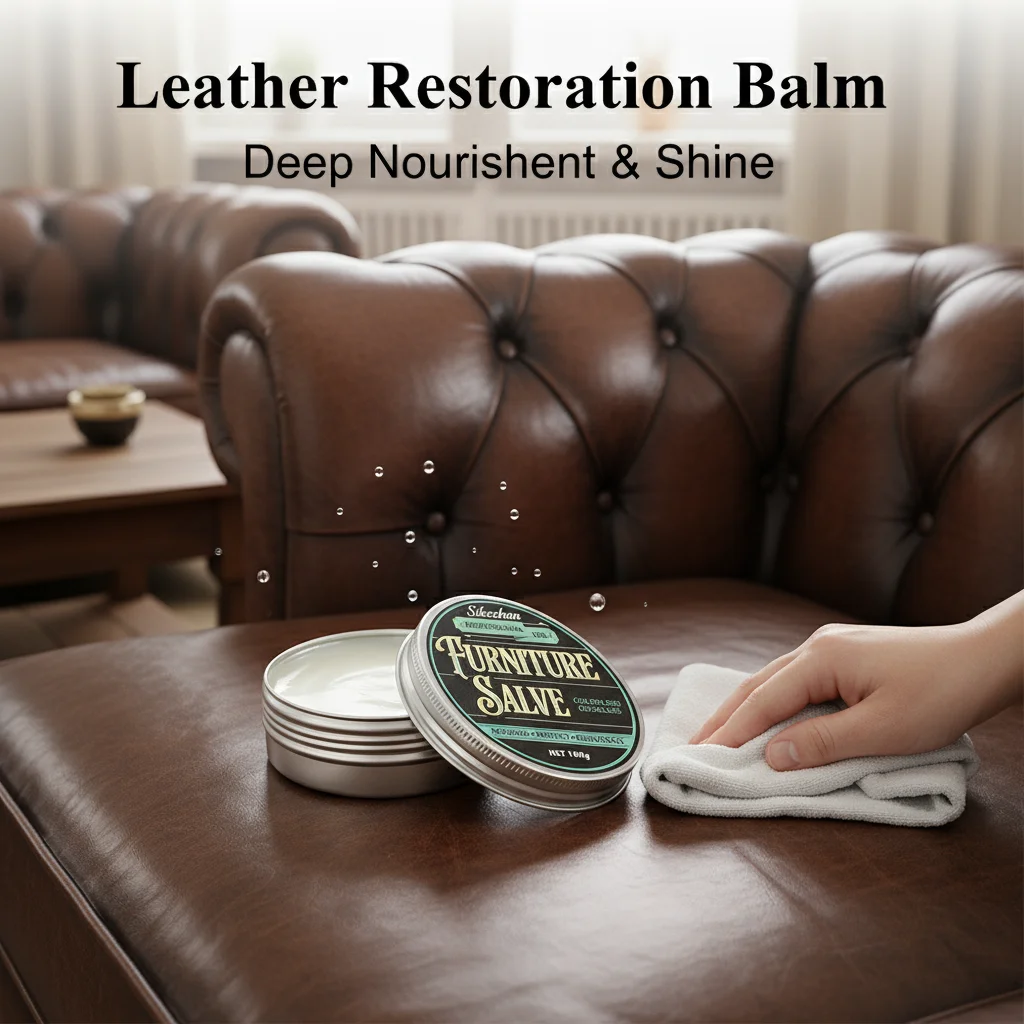 Premium Leather Polish – Restores Shine & Color, Quick Absorption, Long-Lasting Protection, 100/50g