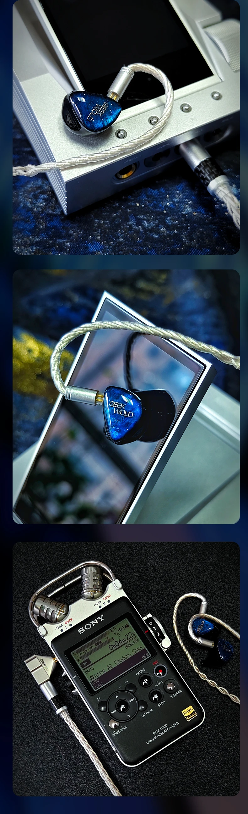 GEEKFLY GEEKWOLD GK20 PRO 3BA+2PZT+Planar+DD IEMs Проводные