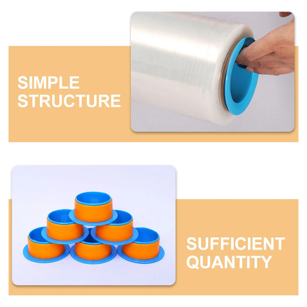 24pcs Stretch Film Holder Shrink Film Handle Pallet Packing Roll Office Binding Supplies Moving Dispenser Durable