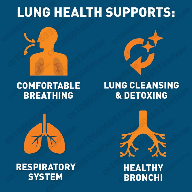 Lung Cleanse Detox Pills Support Respiratory Health Smoking Asthma Improve Anoxia Endurance Breathing Squalene Capsules