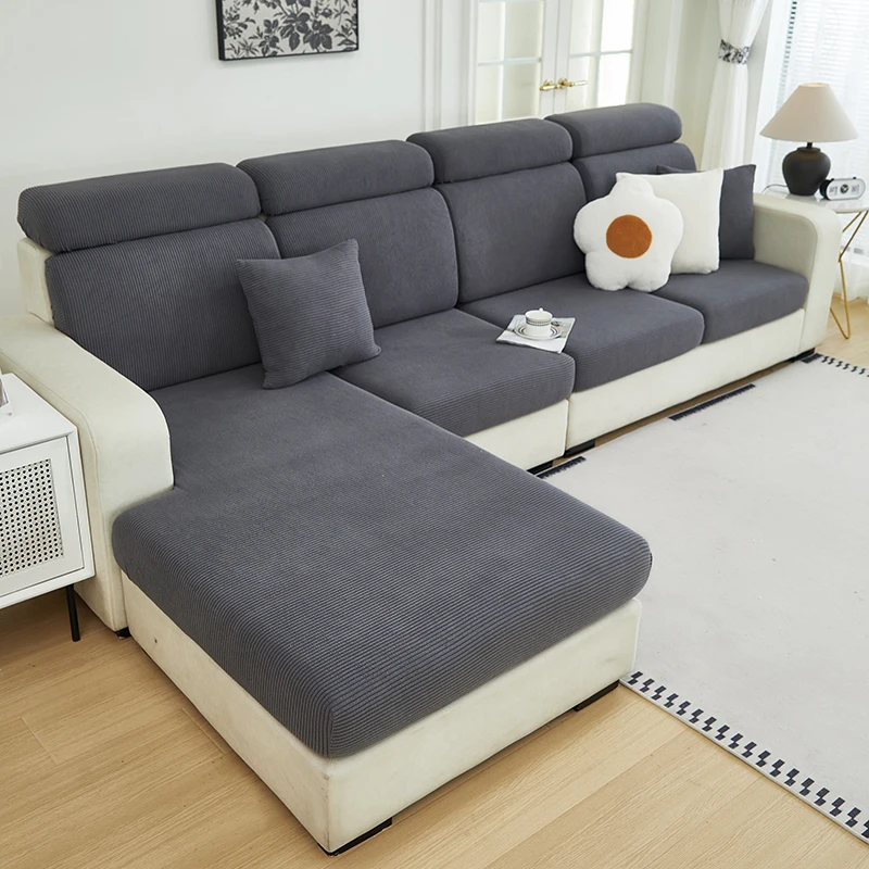 1 PC Sofa Seat Cover elastic jacquard Slipcover for Living Room easy to clean Couch Cover a pattern of stripes 5