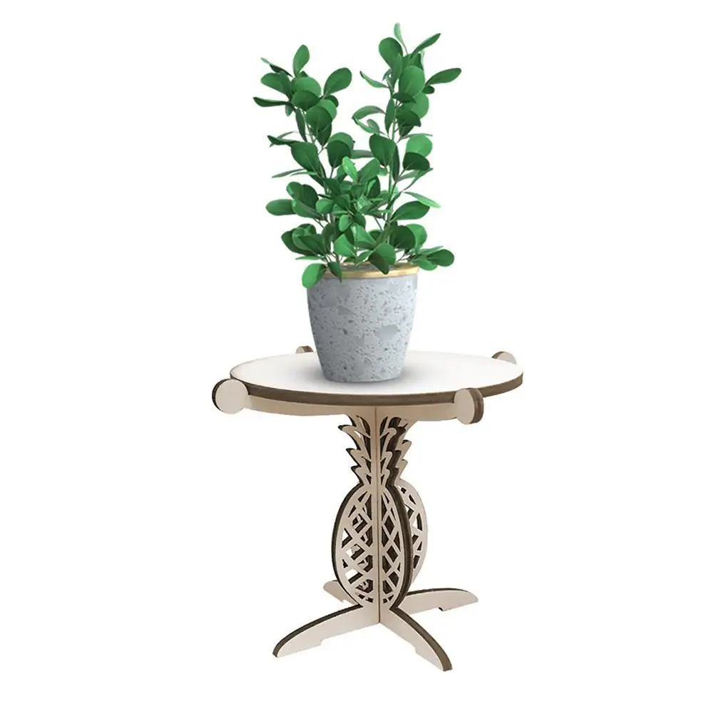 Simple Strong Wooden Plant Stand Multiple Flower Pot Holder Shelves Planter Rack Storage Organizer Display for Desk Office Plant
