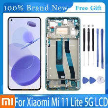 Ensemble écran tactile LCD AMOLED, 100% pouces, pour Xiaomi Mi 11 Lite 5G M2101K9AG, 6.26 Original=