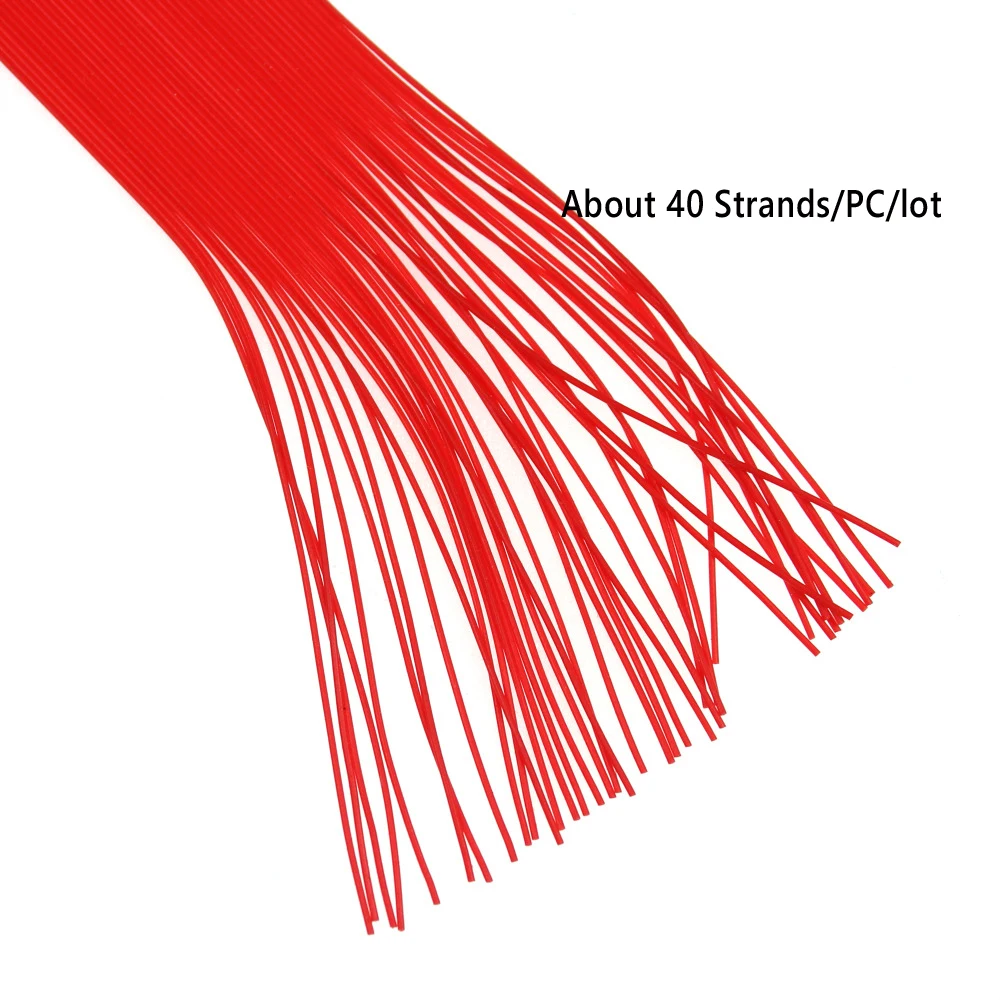 Wifreo 40 Strands/Pack Micro Soft Rubber Legs String Streamer Stonefly Stimulator Fly for Fly Tying Material Fishing Flies Lures