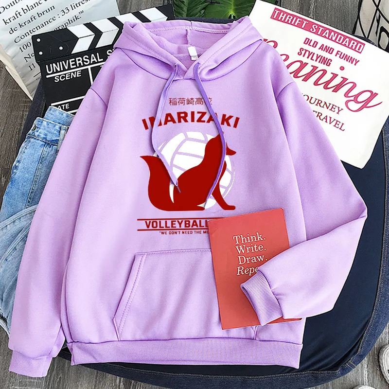 Fashion Japan Anime Haikyuu Inarizaki High School Logo Hoodies