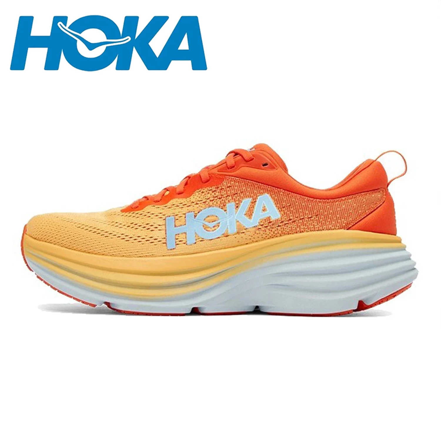HOKA Bondi 8 Road Running Shoes Lightweight Cushioning Long Distance