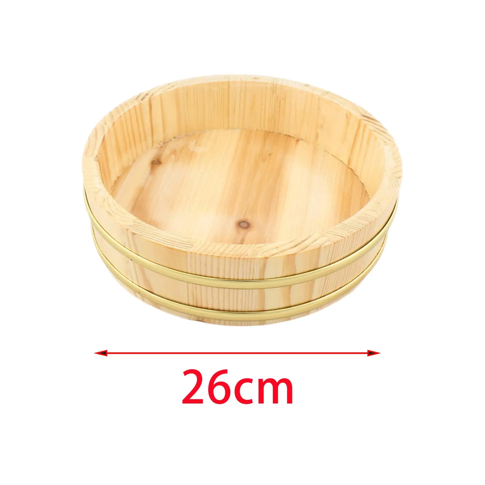 Rice Mixing Tub Dessert Tray Wooden Desktop Decoration Sushi Bucket for Cooking Dining Room Countertop Tools Birthday Presents