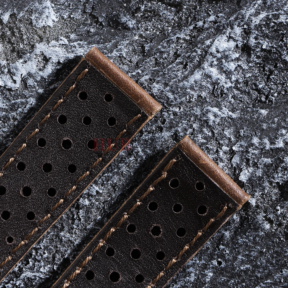 Vintage Calfskin Leather Watchband - Breathable Strap