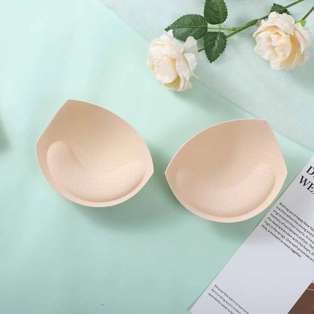 

1Pair Thin Women Invisible Non-slip Convenient Insert Sponge Pads Bra Accessories Foam Triangle Breast Enhancer Chest Pads