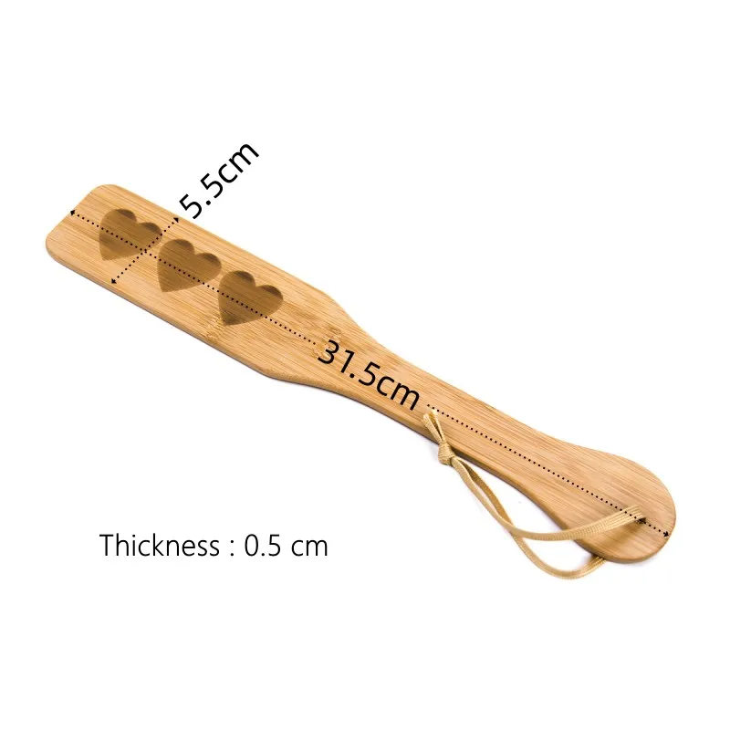 BDSM Spanking Toys with Smooth Surface Light Play Bamboo Wood Paddle Whip for Fetish Flogger Slave Fantasy Adult Erotic Sex Shop