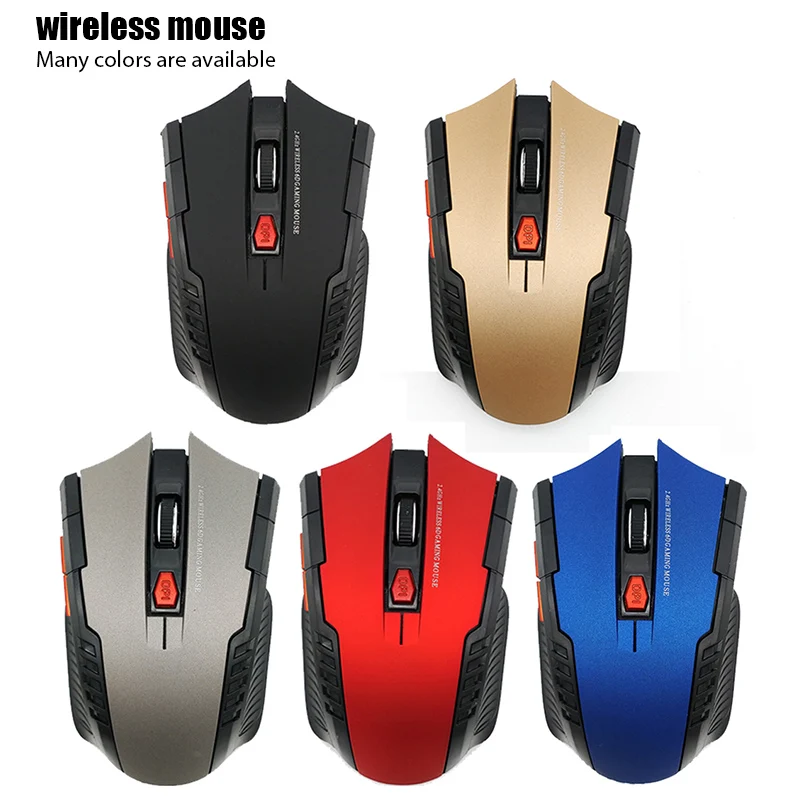 1600DPI 2.4GHz Wireless Optical Mouse Gamer for PC Gaming Laptops Opto-electronic Game Wireless Mice with USB Receiver best office mouse