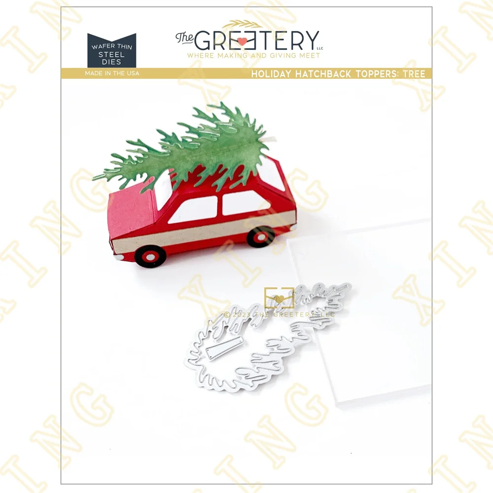 

Holiday Hatchback Toppers: Tree Die Metal Cutting Dies for DIY Scrapbooking Crafts Dies Cut Stencils Maker Photo Album Template