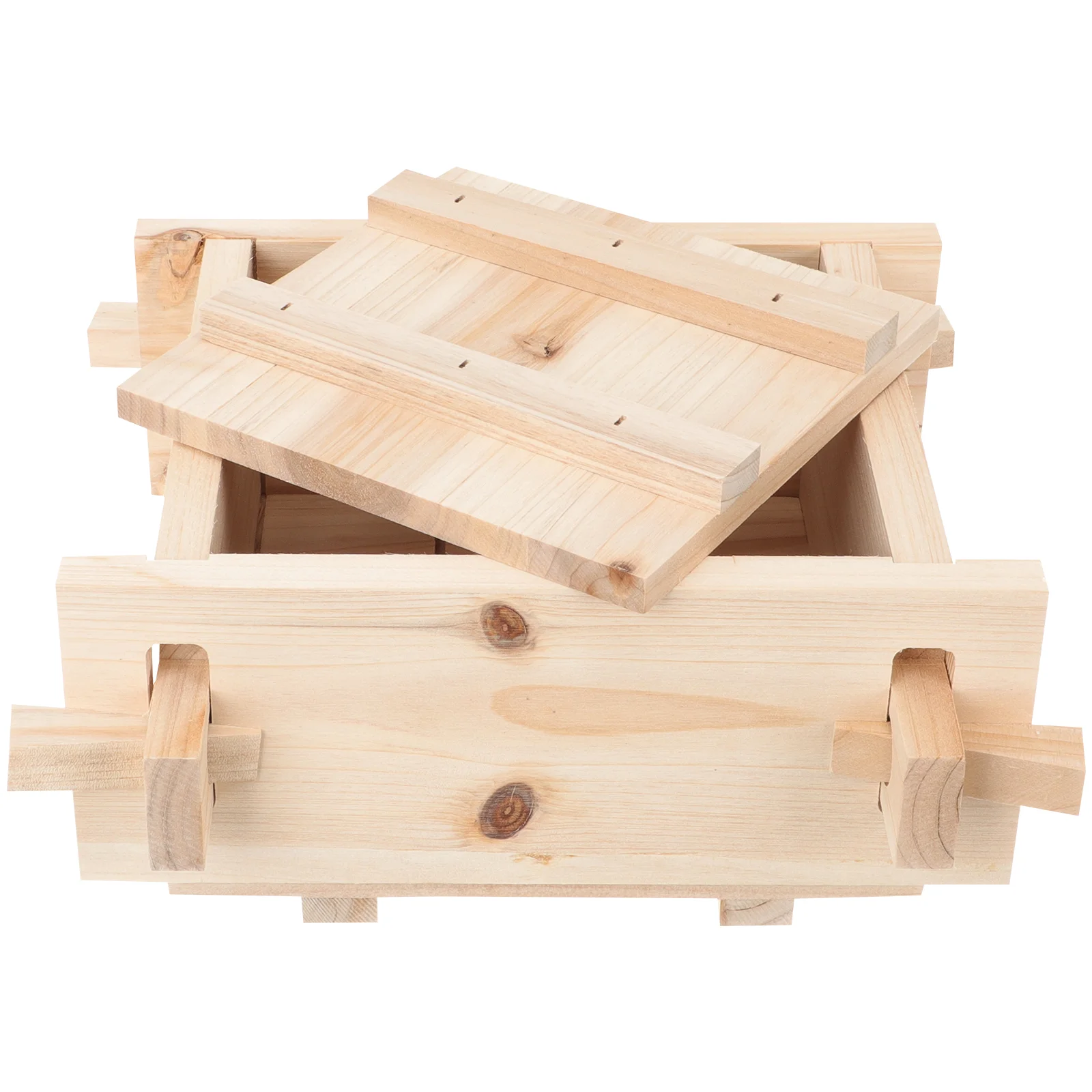 Tofu and Tool Homemade Maker Machine Making Wood Kit with Cloth Container