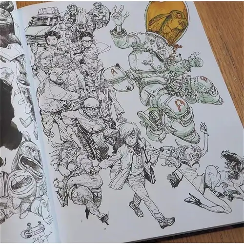 Korean Artist Kim Jung Gi's Artbook 2022 Work Collection Manuscripts Drawing Copybook Human Figure Perspective Chinese Official - Image 3