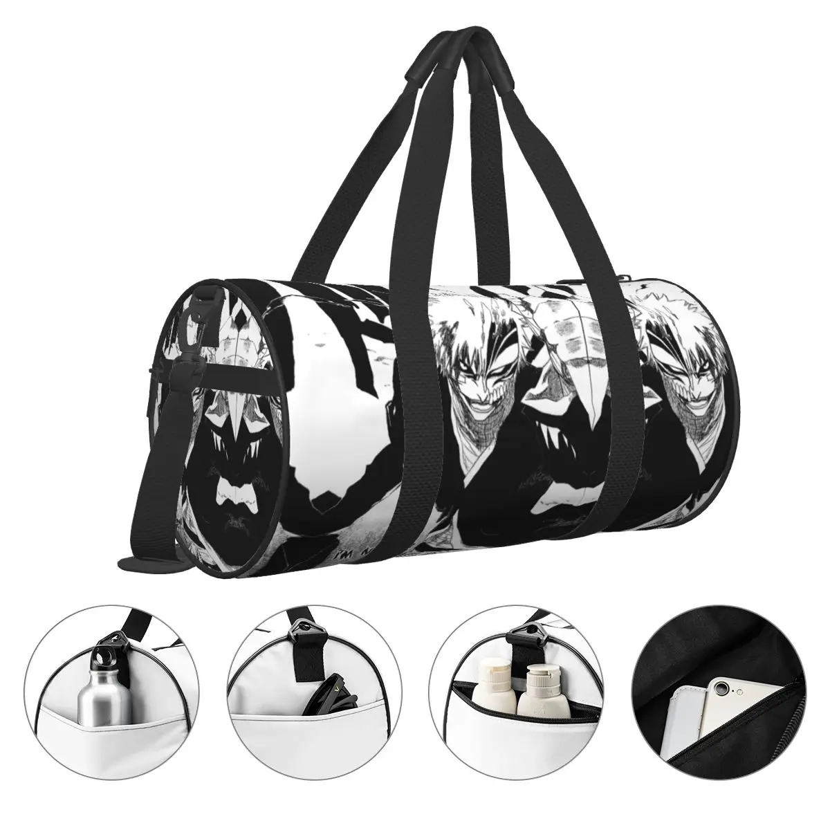 Ichigoat Anime Sport Bags Cool Fashion with Shoes Gym Bag Oxford Men Women Design Handbag Training Graphic Fitness Bag 3