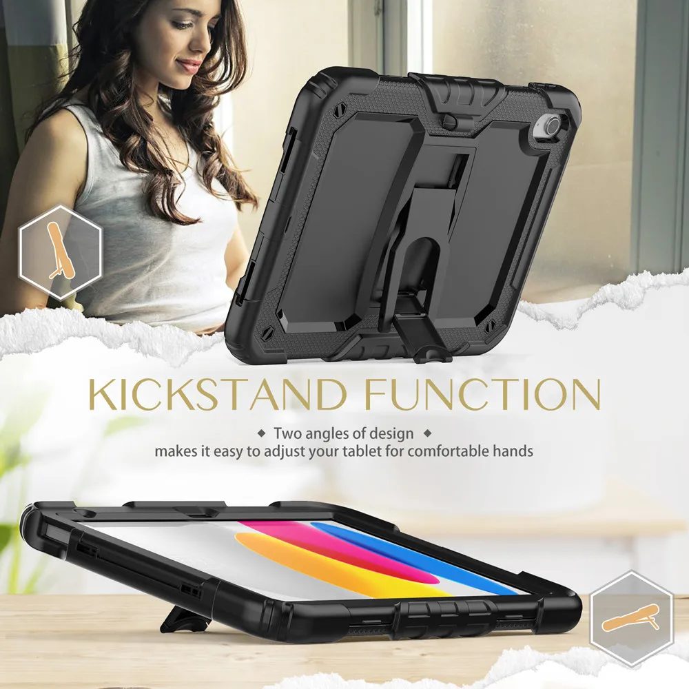 Custodia Trasparente Antiurto In TPU Per IPad 10°, 9°, 8°, 7°, 6°, 5° Generazione E IPad Mini - 3