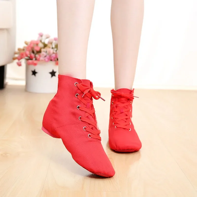 Dancing Shoes Canvas Jazz Dance Shoes For Men Women Boys Girls