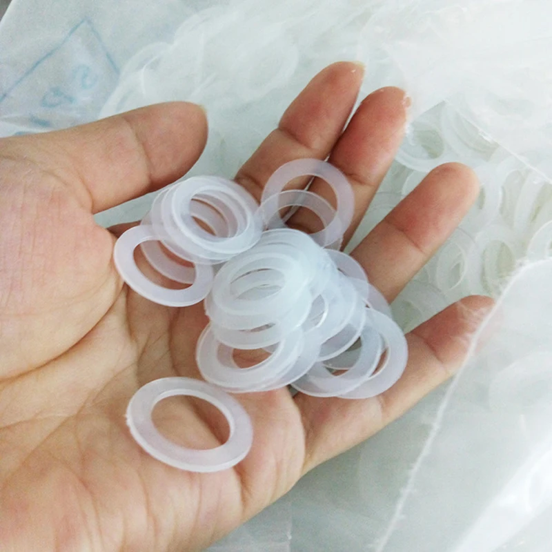 100pcs Silicone Washer Shim Spacer Washer Gasket Rings Eyelets O-Ring Flat DIY clothing Material eyelet grommet ring eyelet grommet ring kit grommet eyelet kit