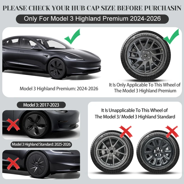 Tesla Model 3 Hubcaps 2