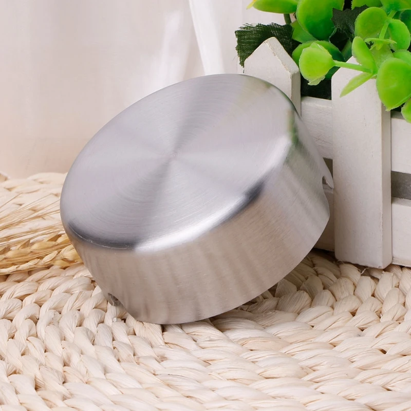Round Stainless Steel Ashtray Tabletop Cigarette Tray Portable