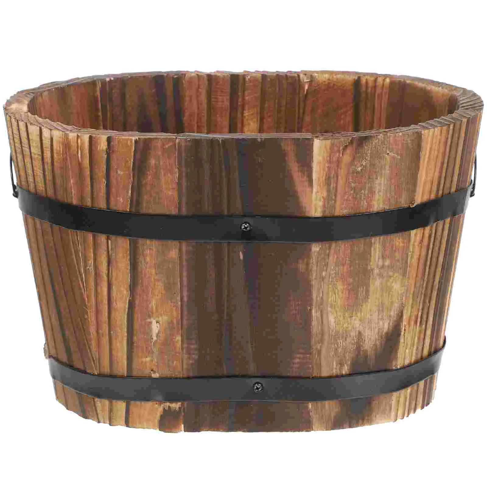 

Wood Planter Craft Household Decorative Artificial Flower Pot Succulent Plant Pot Container