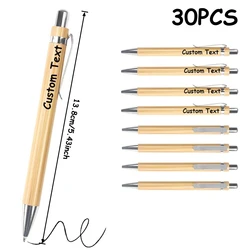 Personalized Custom Bamboo Pens - Unique Bridal Party Gifts & Sustainable Wedding Favors (30PCS)