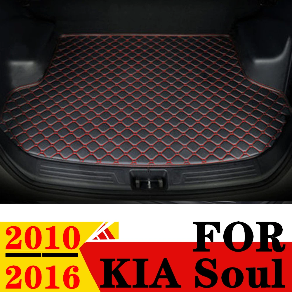 

Коврик для багажника автомобиля KIA Soul 2016, 2015, 2014, 2013, 2012, 2011, 2010, плоский, боковой, задний, защитный коврик, подкладка для багажника, коврик для багажника