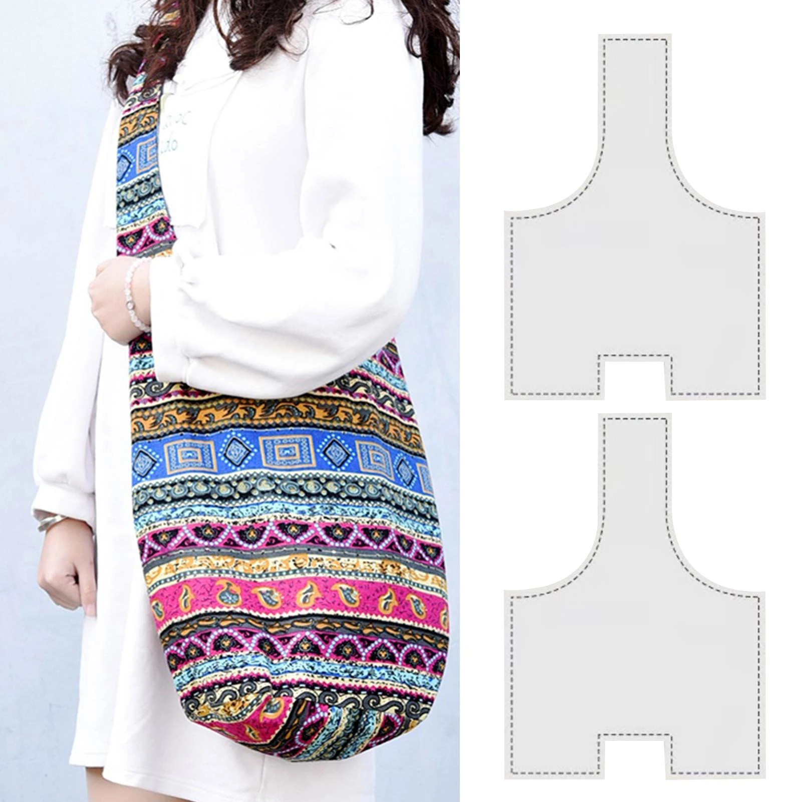 Plantillas para bolsos de mano, de bricolaje, bolso Hobo hecho mano, patrones de bolso de tela, plantillas acolchadas artesanales, bolso de mano| | - AliExpress