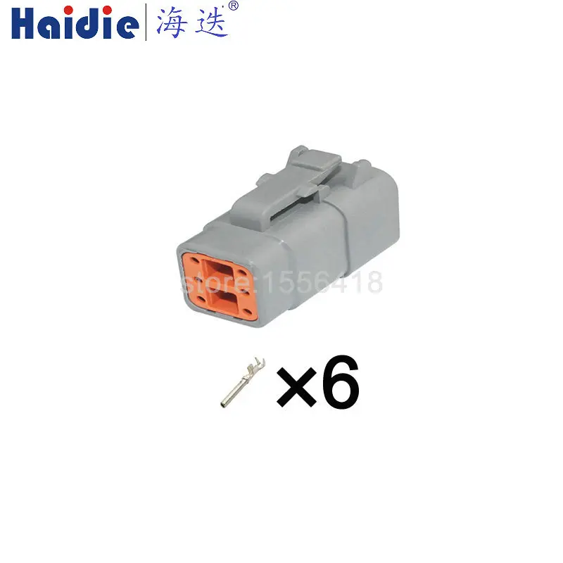 

1-20 sets 6 Hole DTM DTM06-6S/ATM06-6S DTM04-6P /ATM04-6P Waterproof Automotive Connectors Wire Socket For Truck Auto Cars