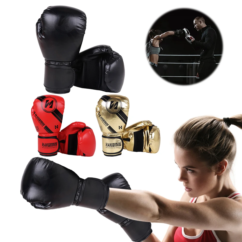 Boxing Gloves Punching Bag Gloves Hook and Loop Closure Training Sparring Breathable for Muay Thai Martial Arts