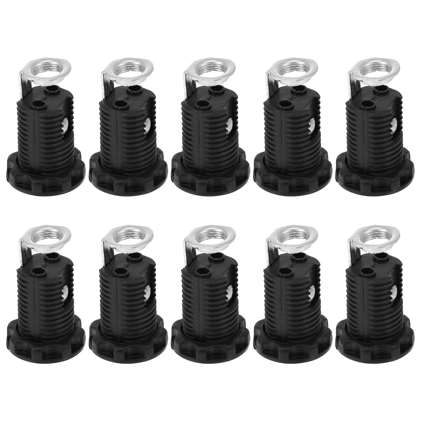 

10 Pcs E12 Lamp Holder Screw Socket Light Bulb Chandelier Bulbs Pendant Plastic