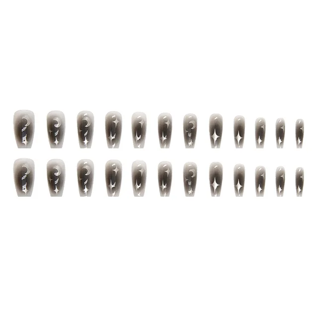 Y2k-Fake-Black-Nail-Long-Ballet-Reusable-Adhesive-Acrylic-Press-on-set-Nails-Dark-Acrylic-Artificial jpg