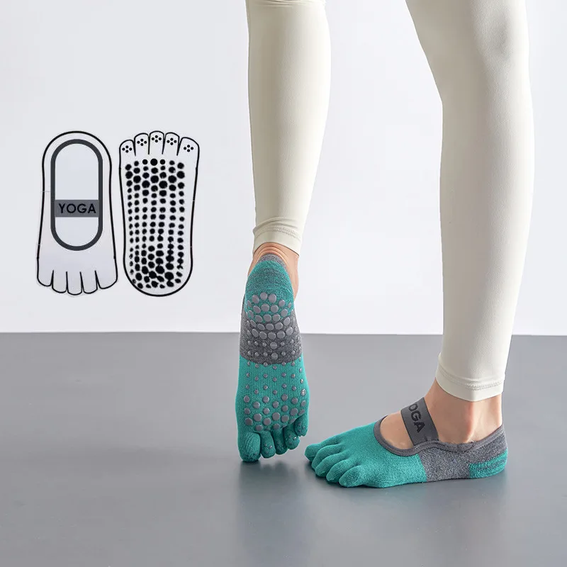 

Ankle Toe Grip Socks Women Yoga Socks Cotton Breathable Anti-Slip Gym Fitness Pilates Dance Sport Five Finger Socks Fashions