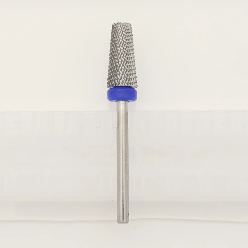 Carbide tungsten 5 in 1 nail drill bit tapered shape straight cut drill bit for acrylic nail gel 3/32" shank-drill machine nail drill bit