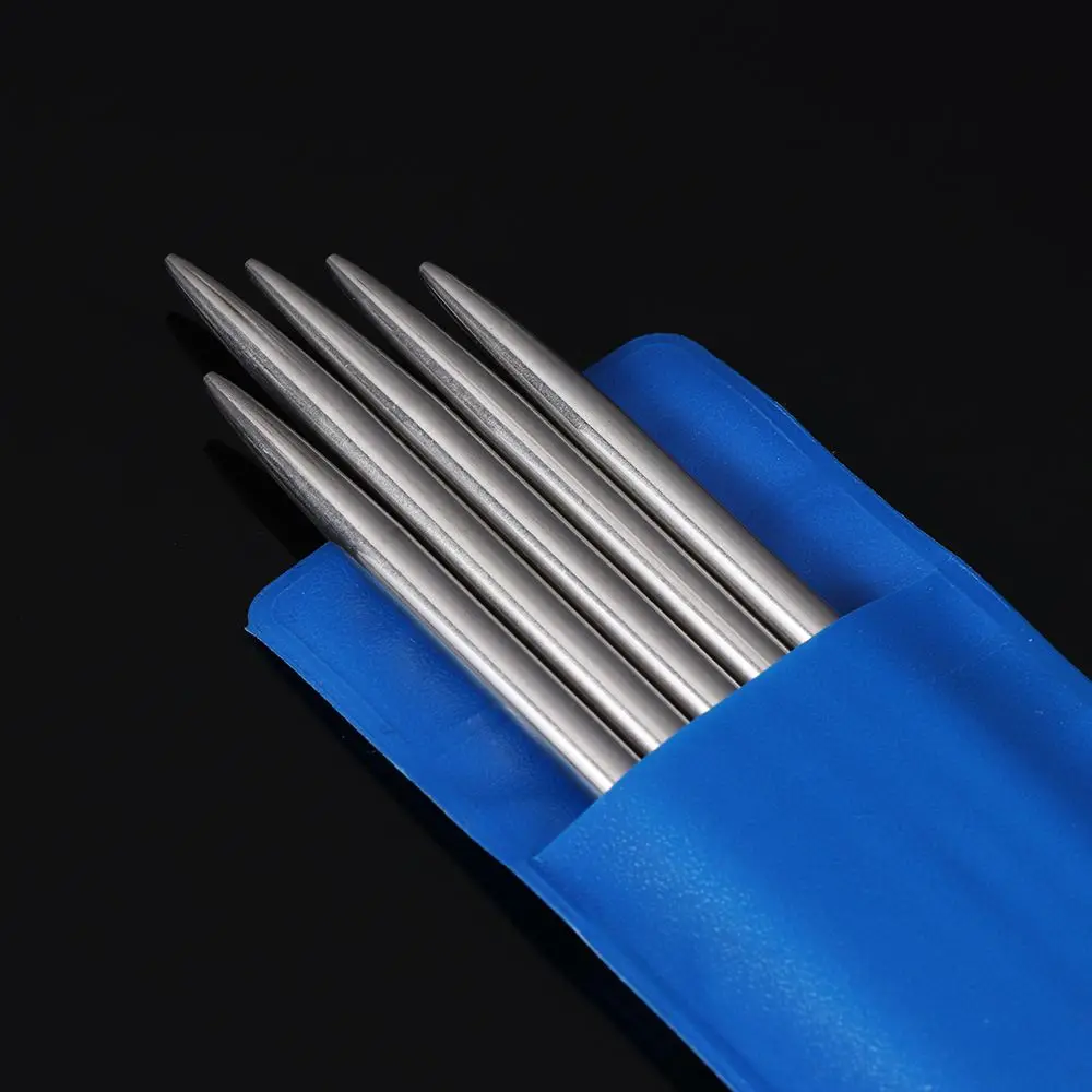 5Pcs Size 2-5mm Straight Knitting Needles DIY Sweater Weave Knitting Tools Stainless Steel Crochet Hooks Metal Crochet