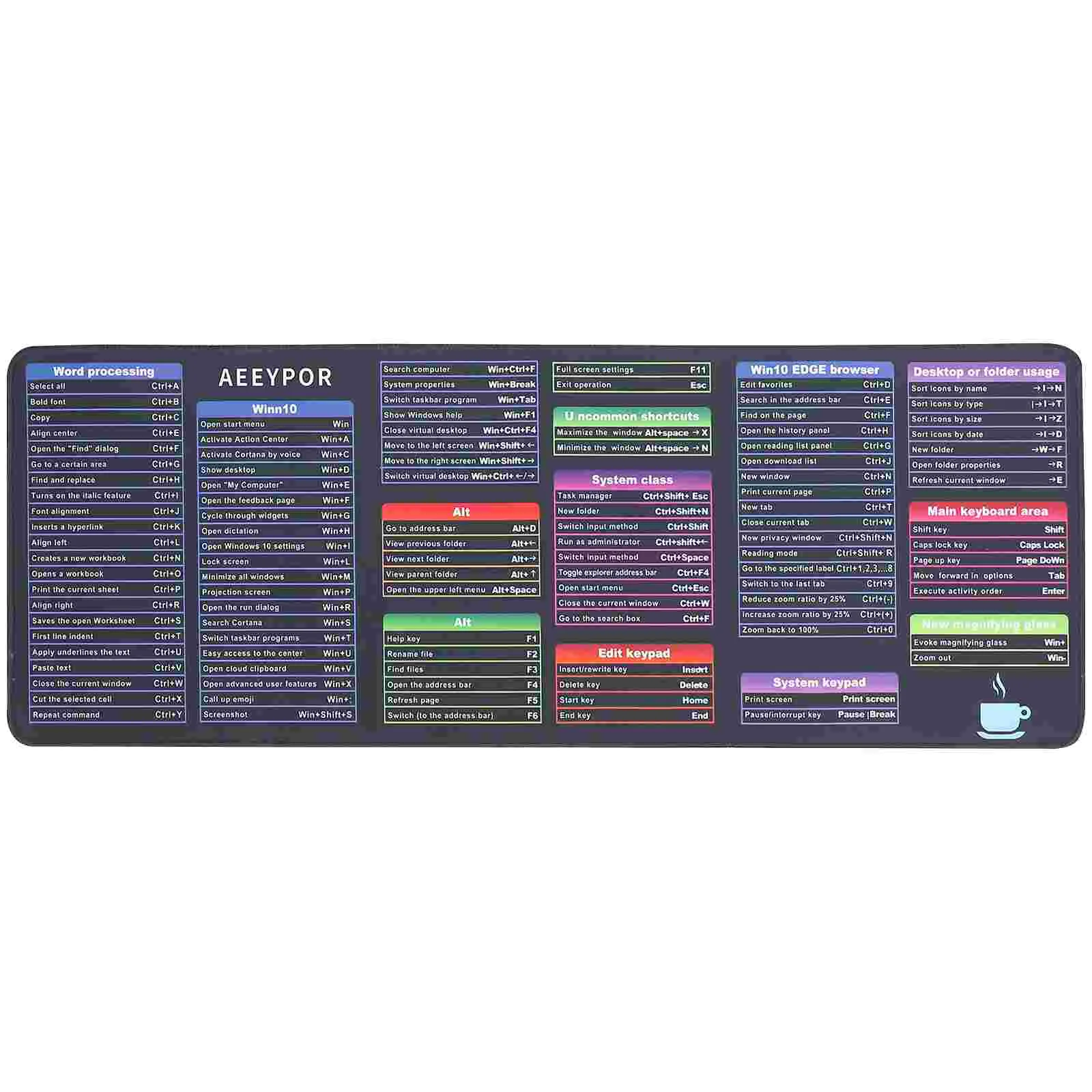 

Decorations for Home Non-slip Keys Mouse Pad Rubber Practical