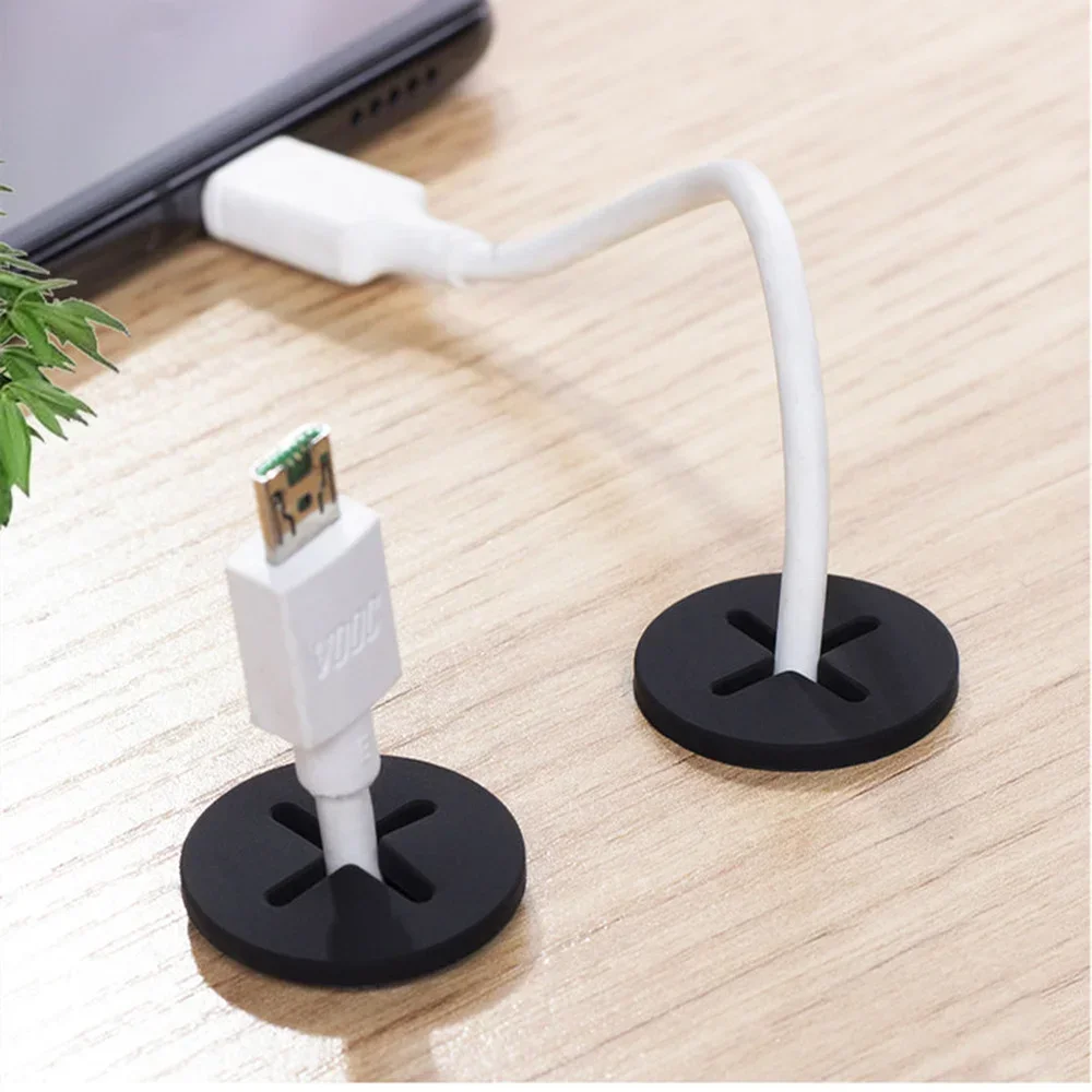 Flexibele rubber Kabel Hole Cover Round Cross Dust Plug 2pc For Furnitures Counter Office Table Desktop dust plug Wire Organizer cable organizer cable hole cover desk cord grommet hole plug
