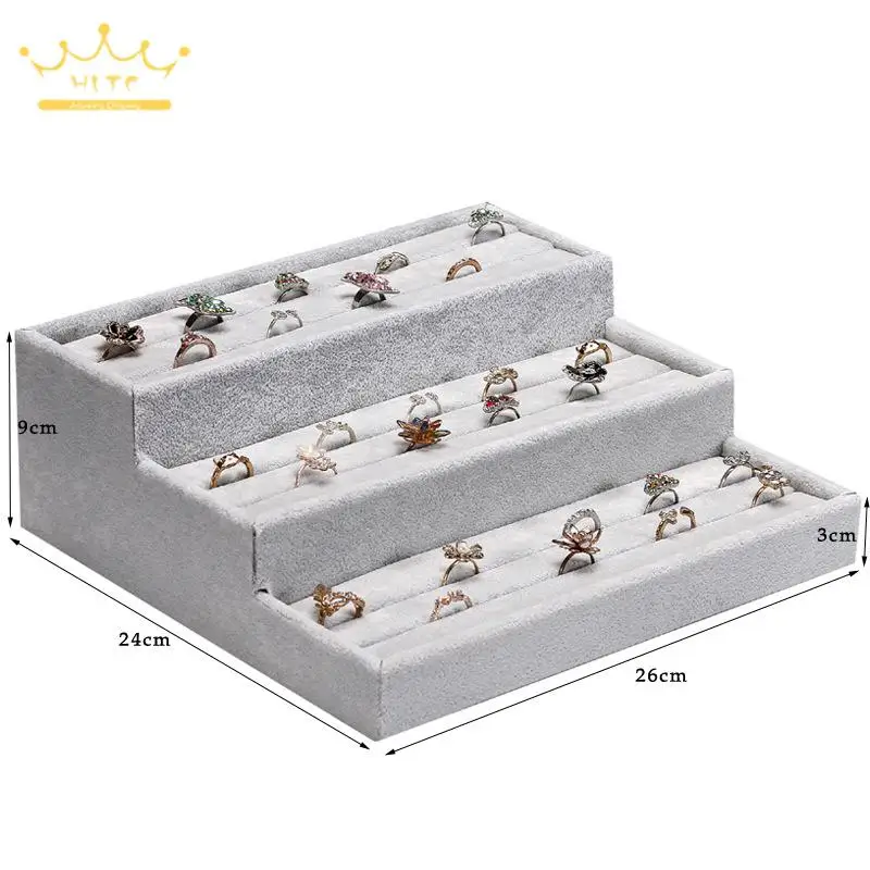 Jewelry Organizer Ring Watch Display Tray Bracelet Display Watch Pillow Decoration 3Layers Jewrlry Display Stand Watch Pallet