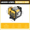 NEWDEWALT DW089LG 12 lines Laser Level 360 Self-Leveling Laser Level Horizontal And Vertical 12V Battery Tool Cross Line 3