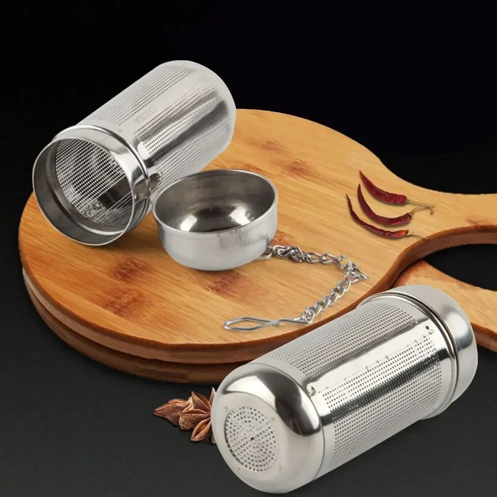 Stainless Steel Tea Infuser Tea Leaves Spice Seasoning Ball Strainer Teapot Fine Mesh Coffee Filter Teaware Rounded Strainer