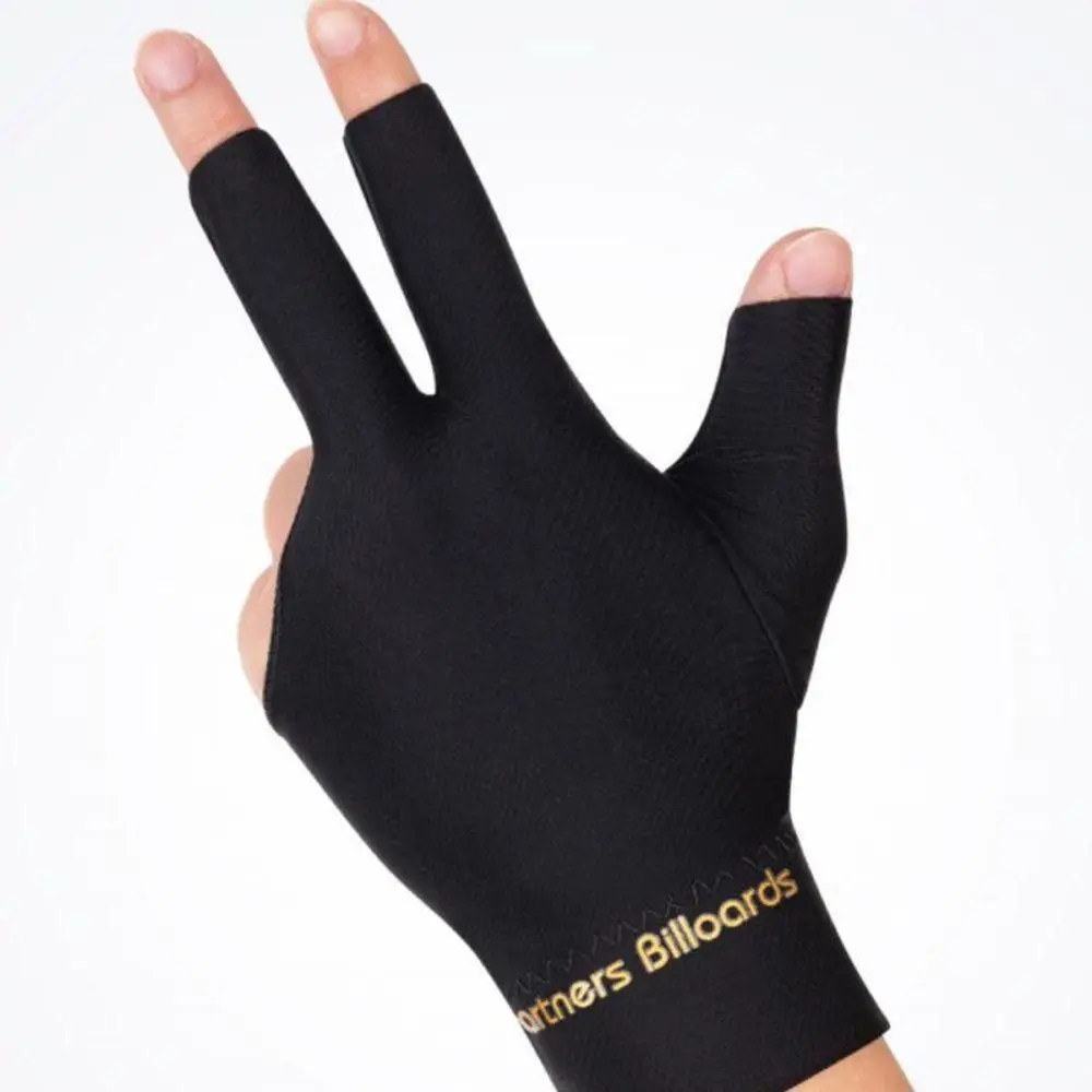 Strap azier fähiger Billard handschuh mit drei Fingern, rutsch fester, atmungsaktiver Snooker handschuh, elastisches Fitness zubehör, Billard-Trainings handschuh – Detail 8