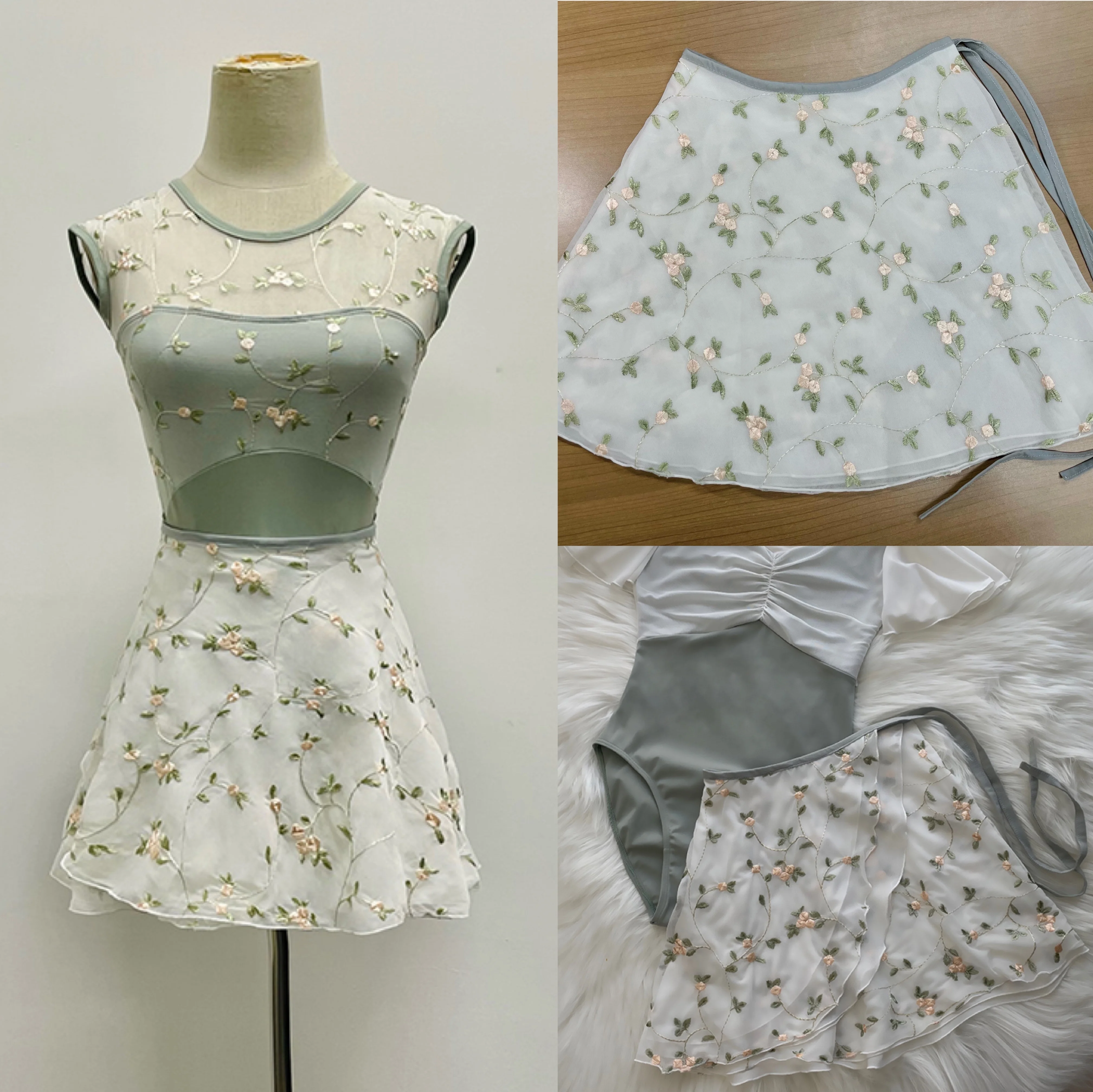 

Ballet Small Apron 2023 New Style High Quality Printing Practice Skirt Adult Elegance Ballet Dancing Dress tutu dress women