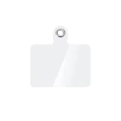 Ultra - Thin Rotatable Metal Phone Lanyard Clip | Universal Cellphone Tether Tab (1Pcs Plastic Clear)
