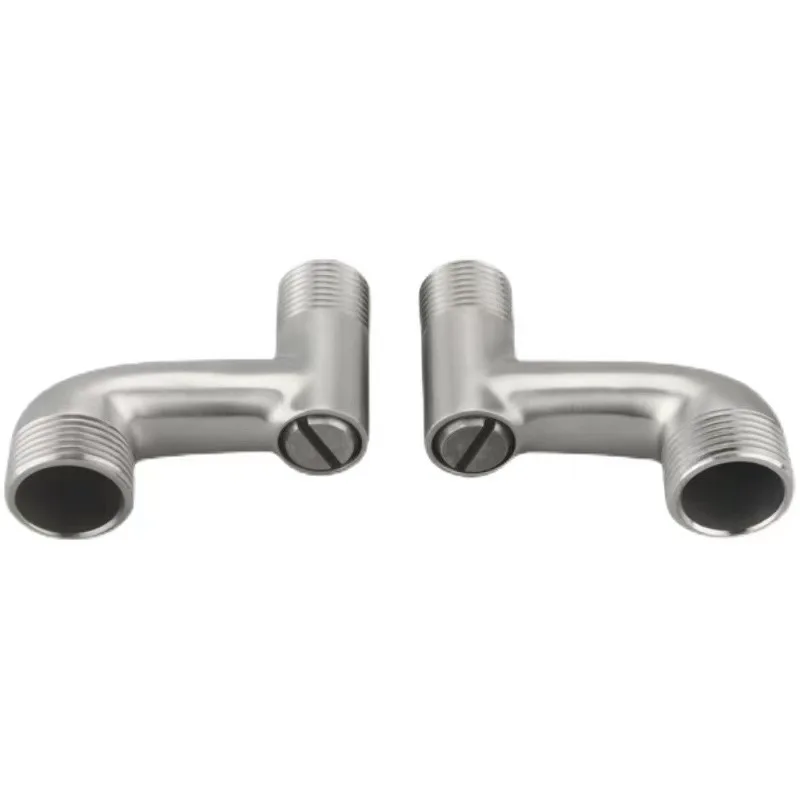 Description Picture 2 of itemBathroom Adjustable Angle Valve 304 Stainless Steel G12 Thread Size Replacement Shower Faucet Adapter Part Home Supplies