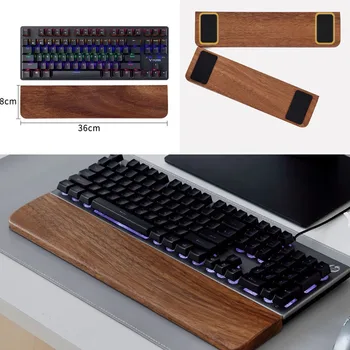 Solid Wood Keyboard Wrist Rest 1